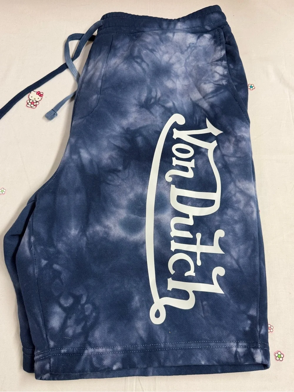 Von Dutch Tie-Dye Blue Shorts